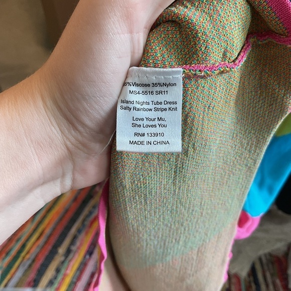 Show Me your Mumu Island Nights Tube Dress Rainbow Size Medium - Picture 7 of 8